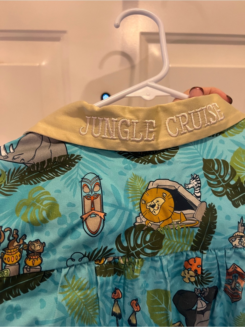 Disney Turquoise Jungle Cruise Print Shirt Dress - Picture 3 of 3